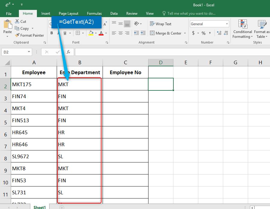Cách tạo chữ và số thành 2 cột trong Excel bằng VBA