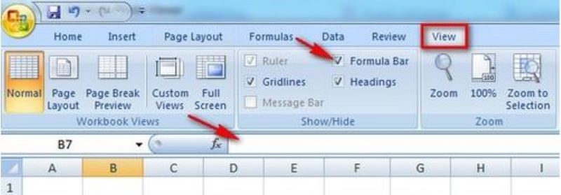 Thanh công thức trong Excel là gì? Dùng để làm gì?