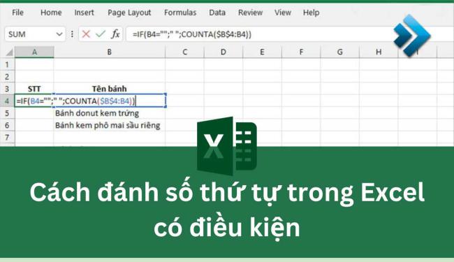 Hướng dẫn cách đánh số thứ tự trong Excel có điều kiện cực đơn giản